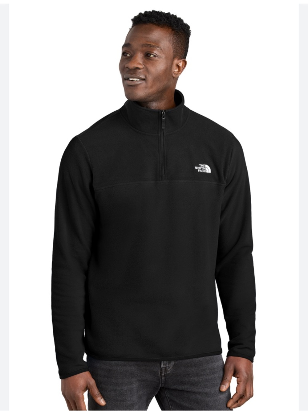 The North Face Men's Black Half-Zip Fleece Pullover